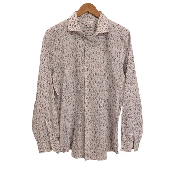 Bar III Men’s Slim Fit Floral Button Down Shirt Size Large - Picture 1 of 5